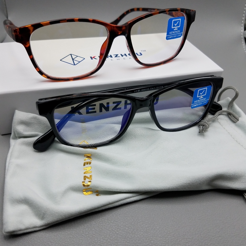 Kenzhou Eyewear Blue Light Blocking Computer or Gaming Glasses 2 pack